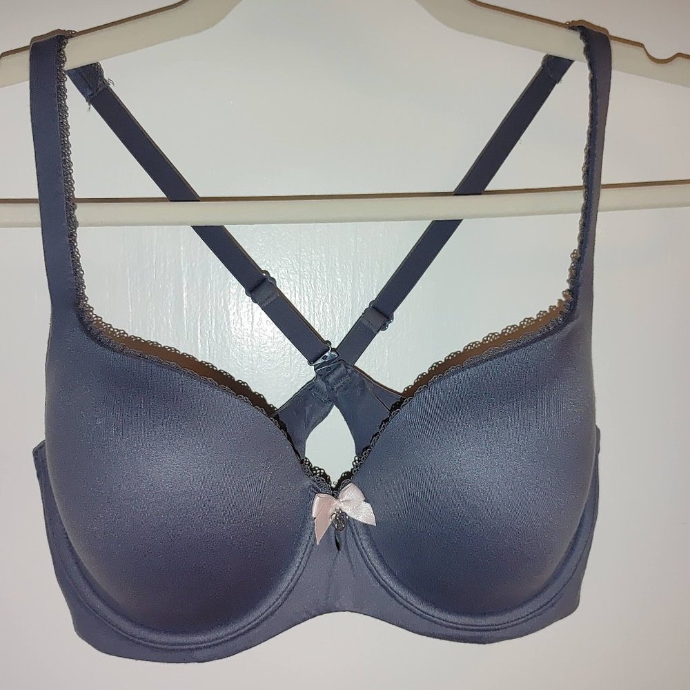 Victoria's Secret Body by Victoria Lightly Lined Demi Bra Grey 36C